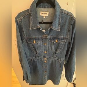 Vigoss Denim Blue Women's Jeans Overalls